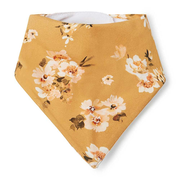 Snuggle Hunny Kids-Golden Floral Dribble Bib