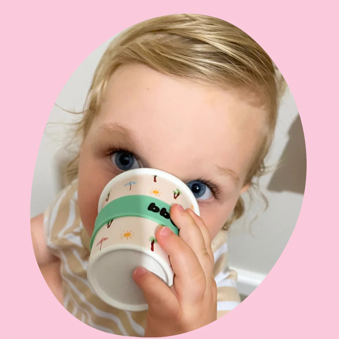 BBCino- Life's a Beach Babycino Cup & Straw 120mL
