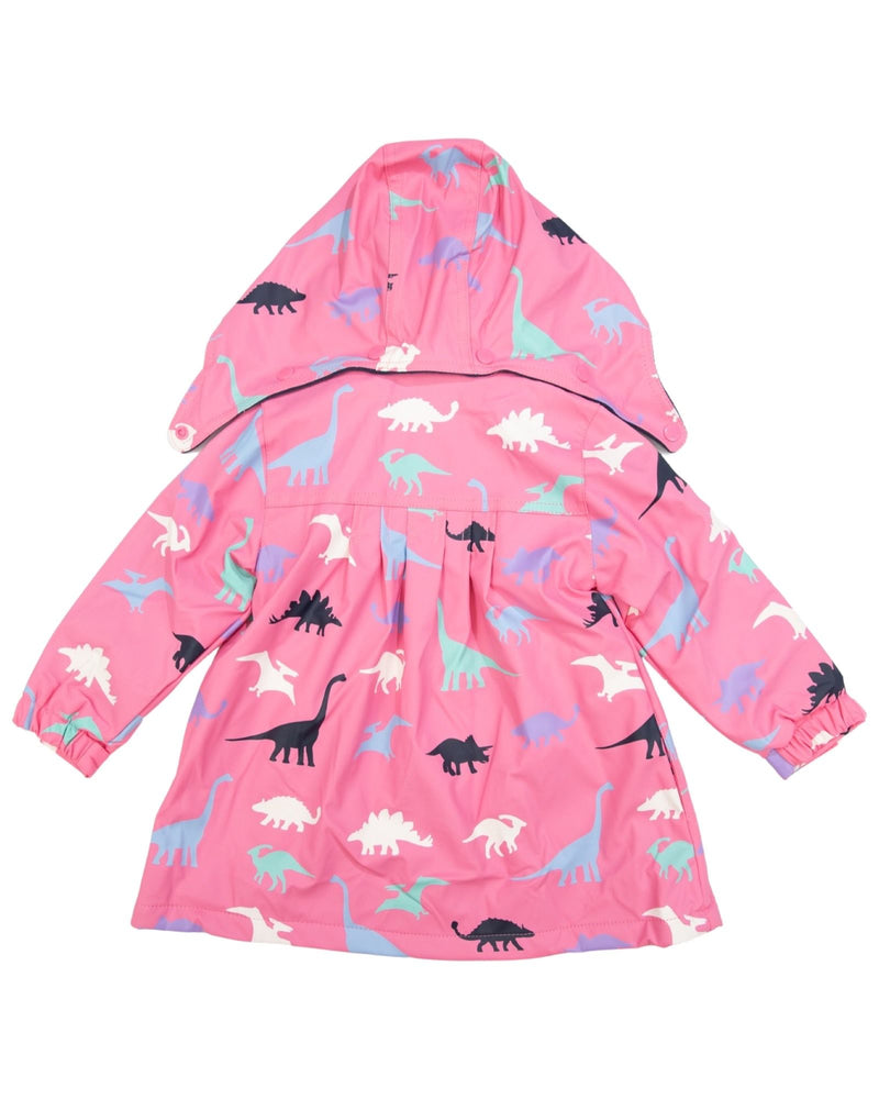 Korango- Pink Dinosaur Colour Change Raincoat