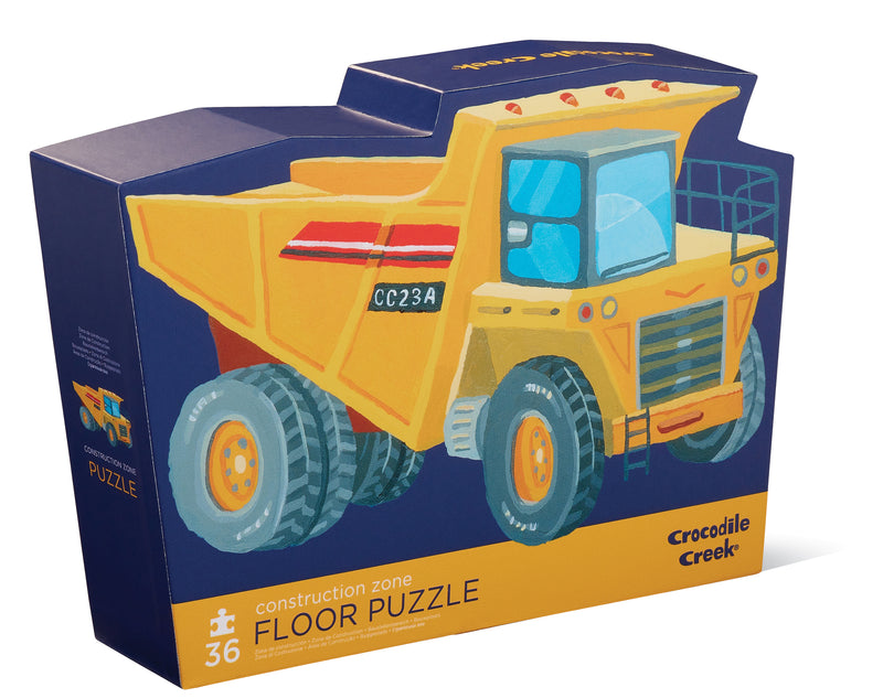 Crocodile Creek- Classic 36 Piece Floor Puzzle- Construction Zone