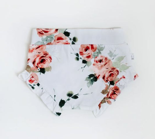 Snuggle Hunny Kids- Organic Rosebud Ruffle Bloomers - SIZE 00