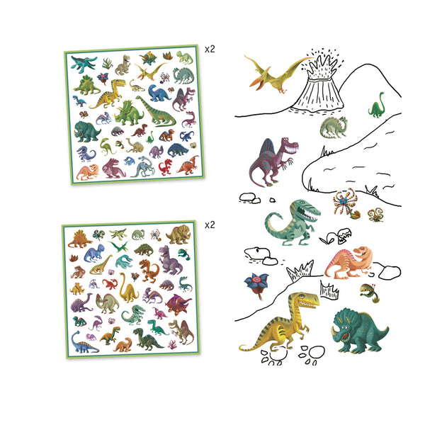 Djeco- Dinosaurs Stickers