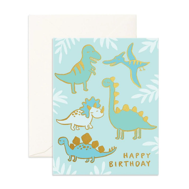 Fox & Fallow-Birthday Dinos Greeting Card