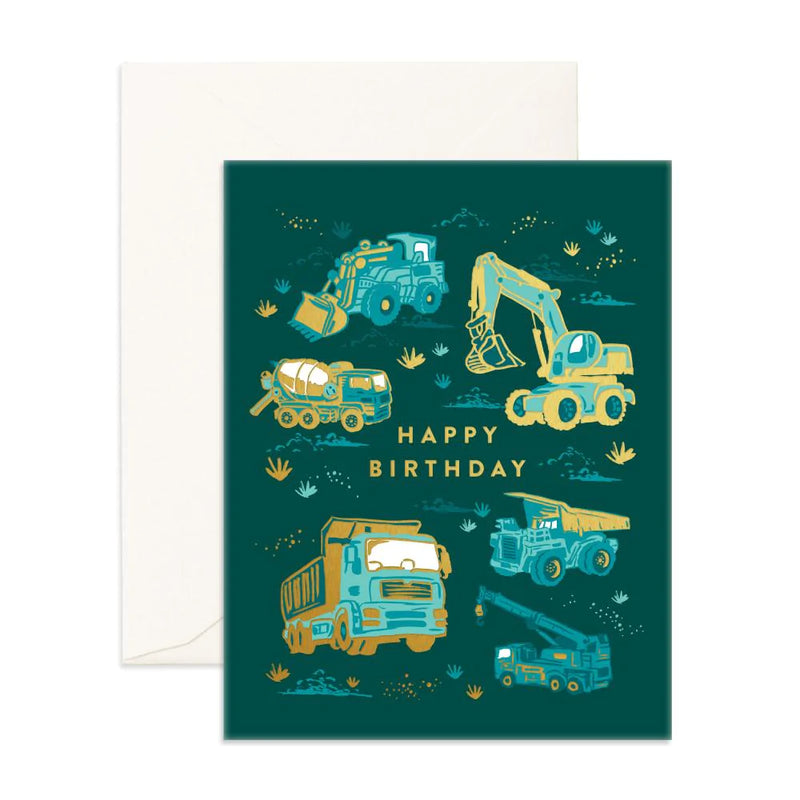 Fox & Fallow- Trucks Greeting Card