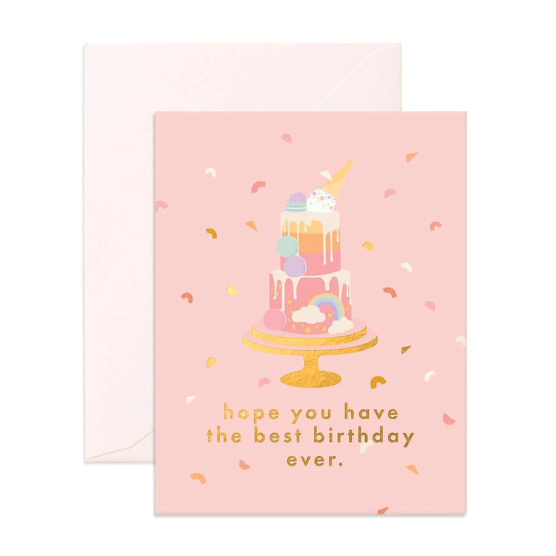 Fox & Fallow- Best Birthday Cake Greeting Card