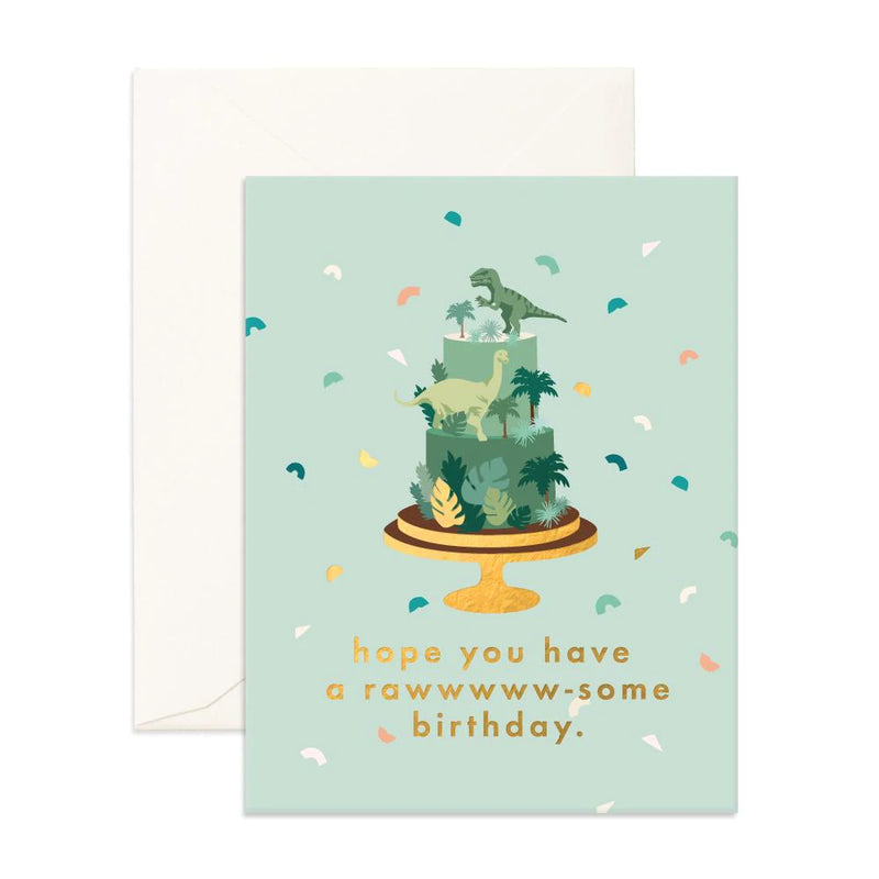 Fox & Fallow- Raw-some Birthday Greeting Card