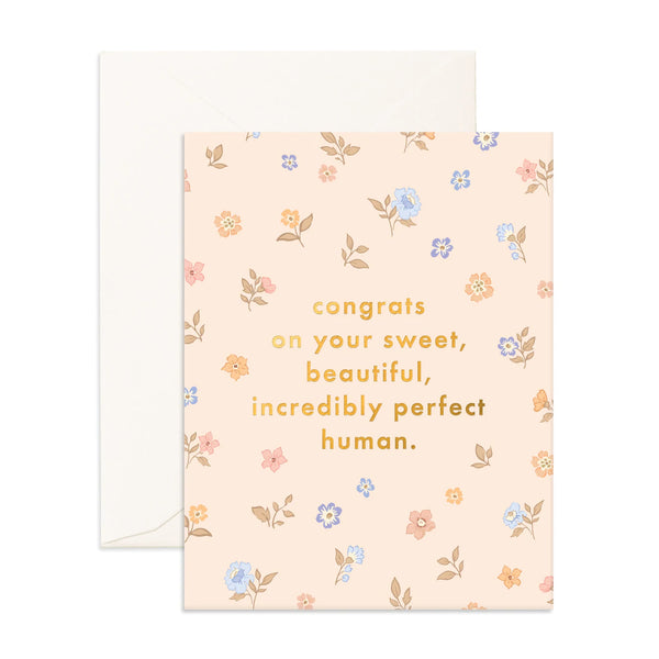 Fox & Fallow- Congrats Sweet Human Greeting Card