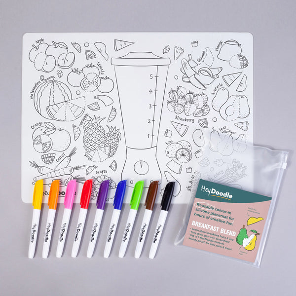 Hey Doodle- Silicone Mats- Breakfast Blend