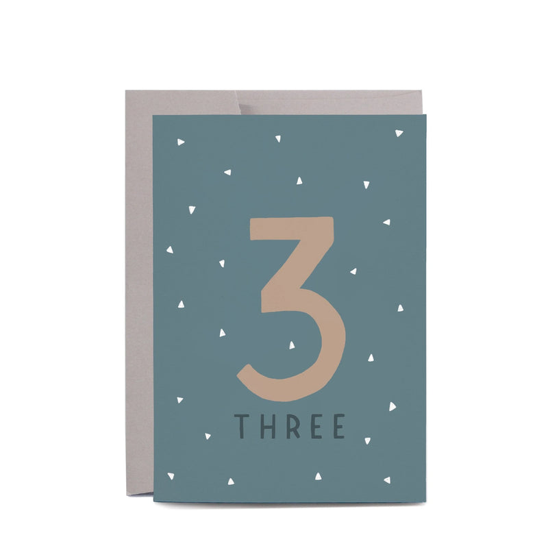 In The Daylight Greeting Cards - 3rd Birthday Teal