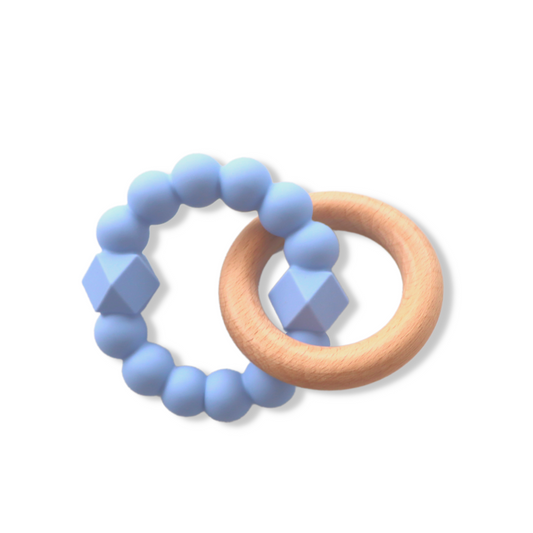 Jellystone- Teething Rattle- Blue