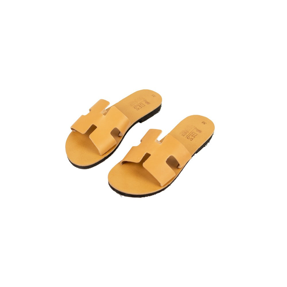 Handmade Greek Athena Ladies Sandals- Tan