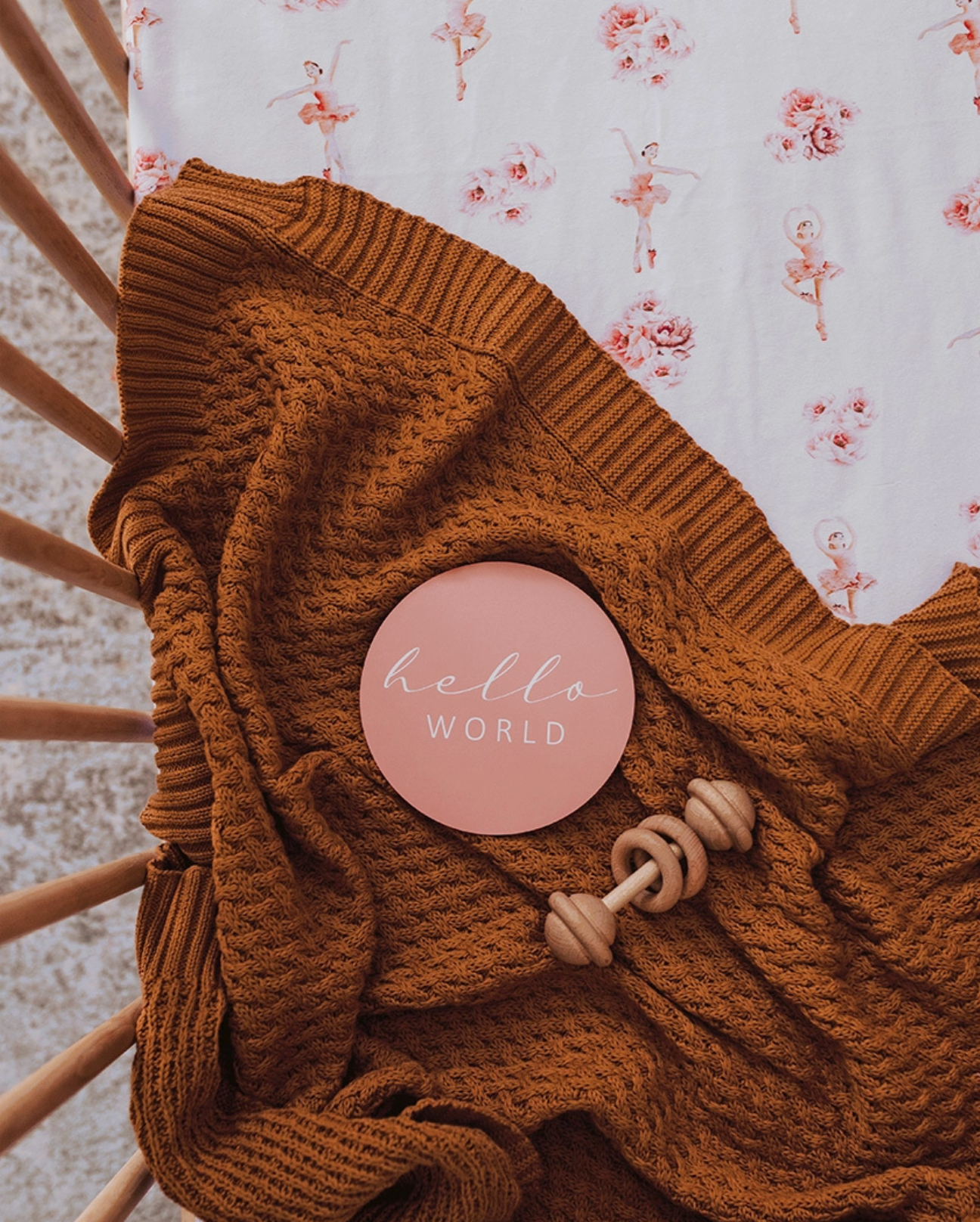 Snuggle Hunny Kids- Bronze Diamond Knit Baby Blanket