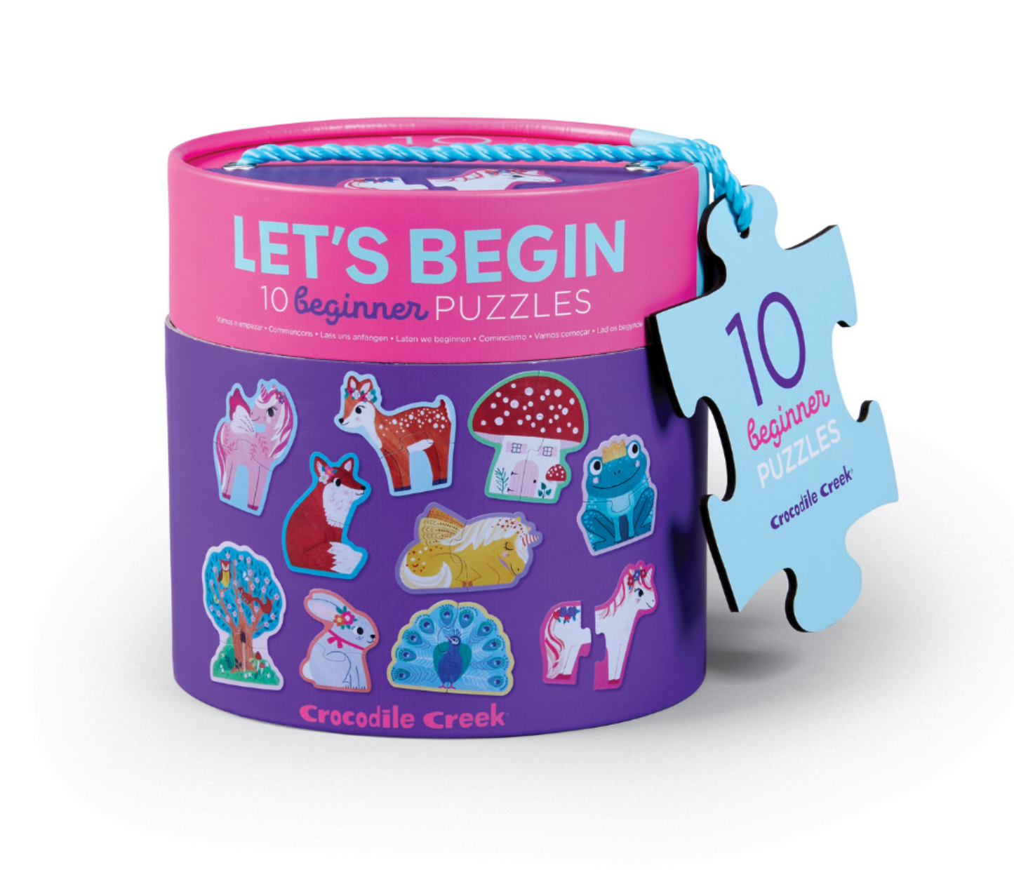 Crocodile Creek- Let's Begin 2 Piece Puzzle- Unicorn