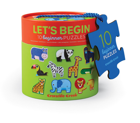 Crocodile Creek- Let's Begin 2 Piece Puzzle- Jungle