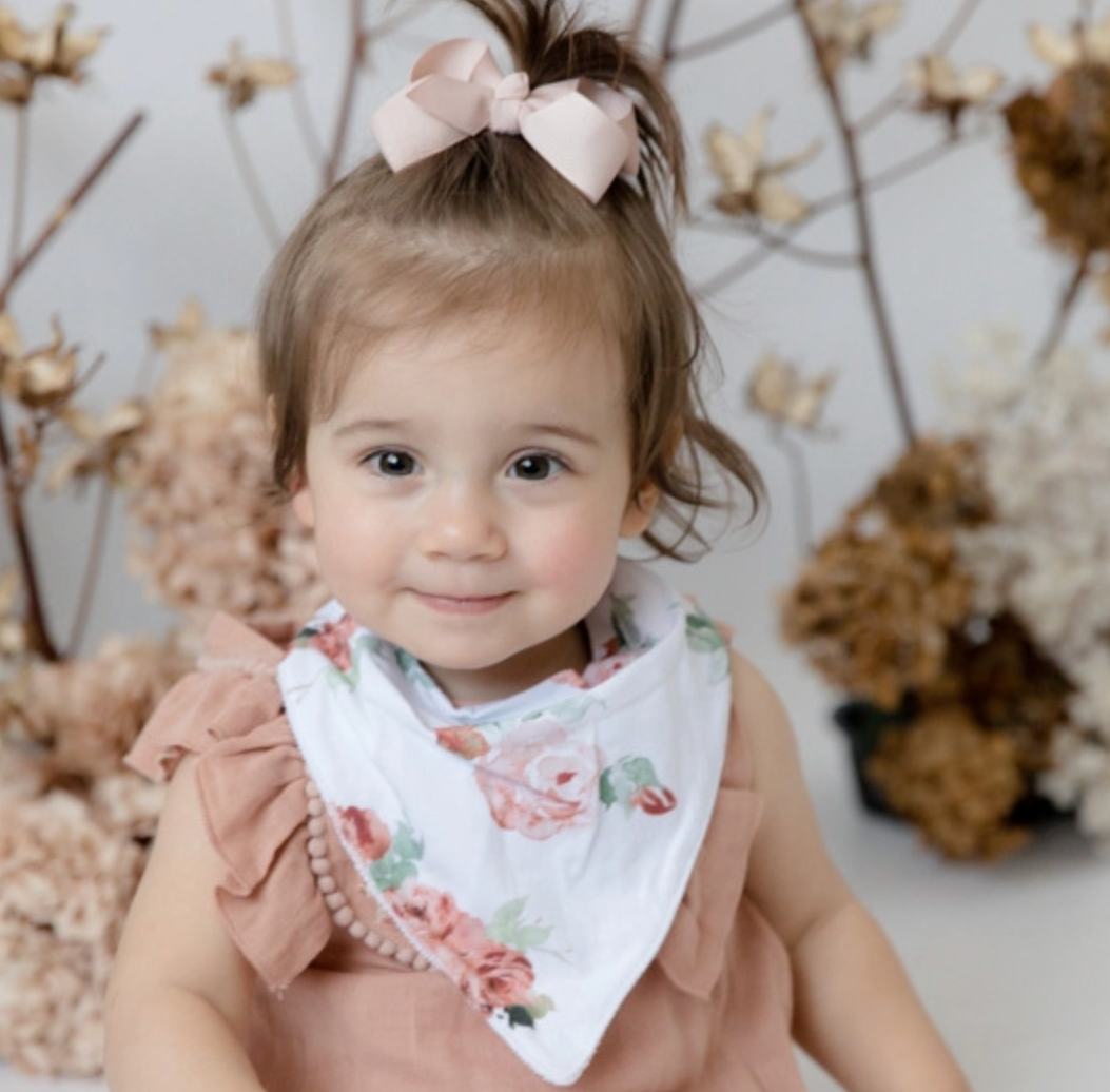 Snuggle Hunny Kids- Rosebud Dribble Bib