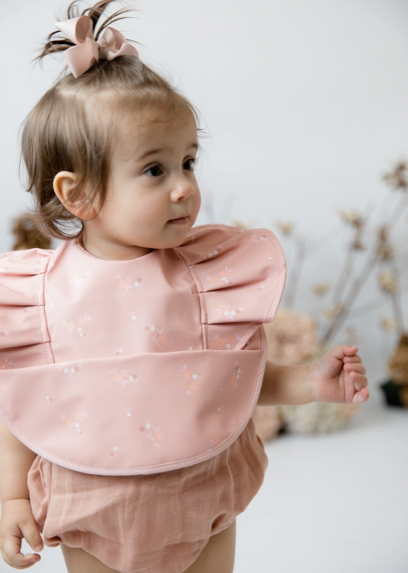 Snuggle Hunny Kids- Daisy Ruffle Waterproof Bib