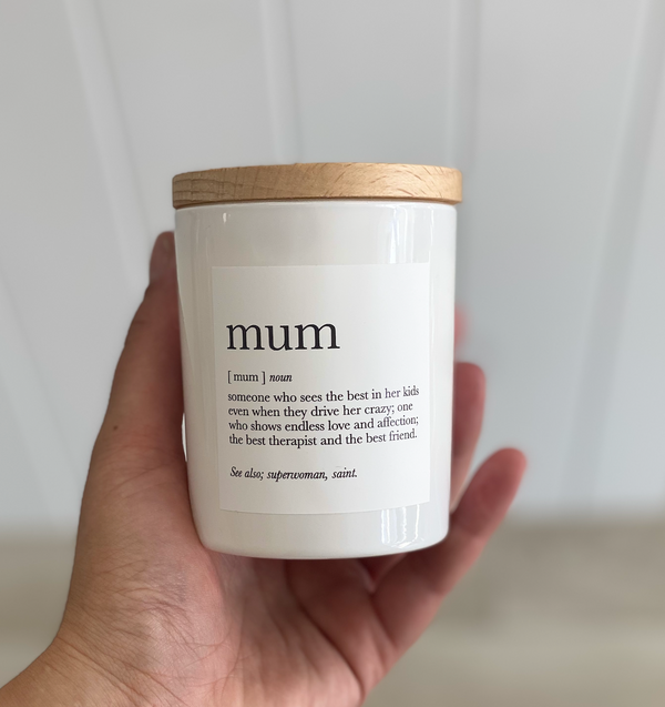 Mum Definition - Candle