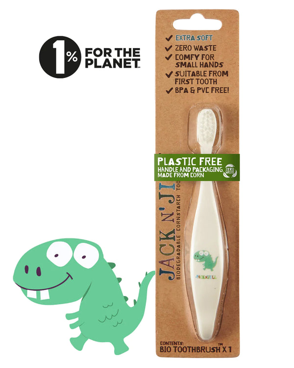 Jack N' Jill- Biodegradable Kids Toothbrush- Dinosaur