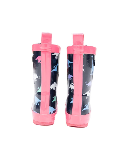 Korango- Gumboot- Navy/Pink Dino