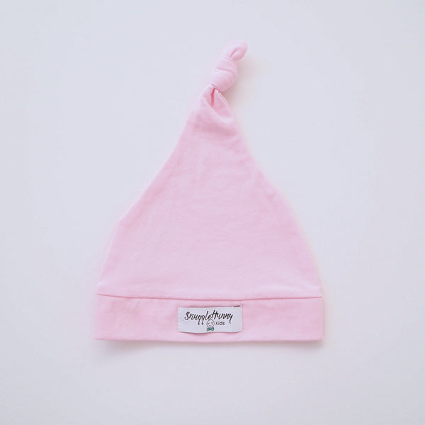Snuggle Hunny - Baby Pink Knotted Beanie