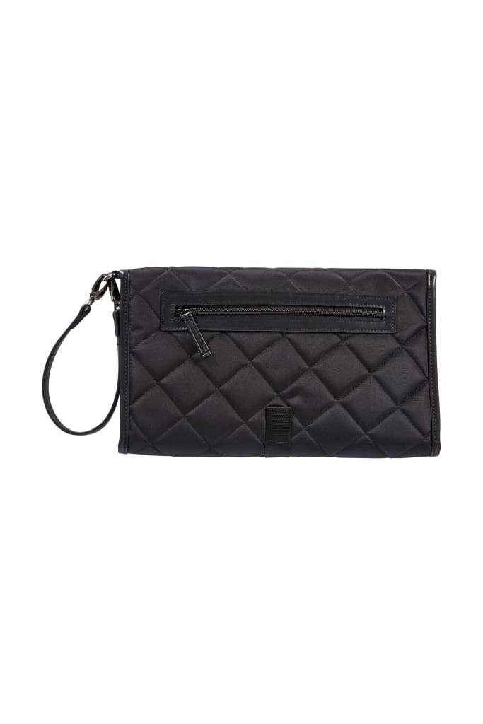 Oi Oi- Nylon Quilted Change mat Clutches - Black