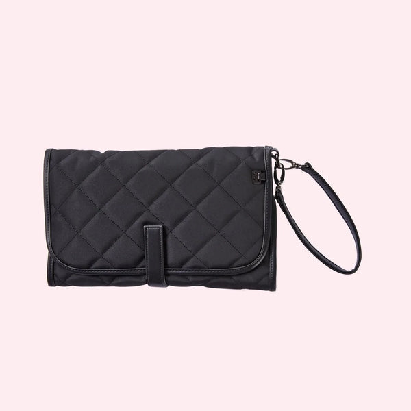 Oi Oi- Nylon Quilted Change mat Clutches - Black