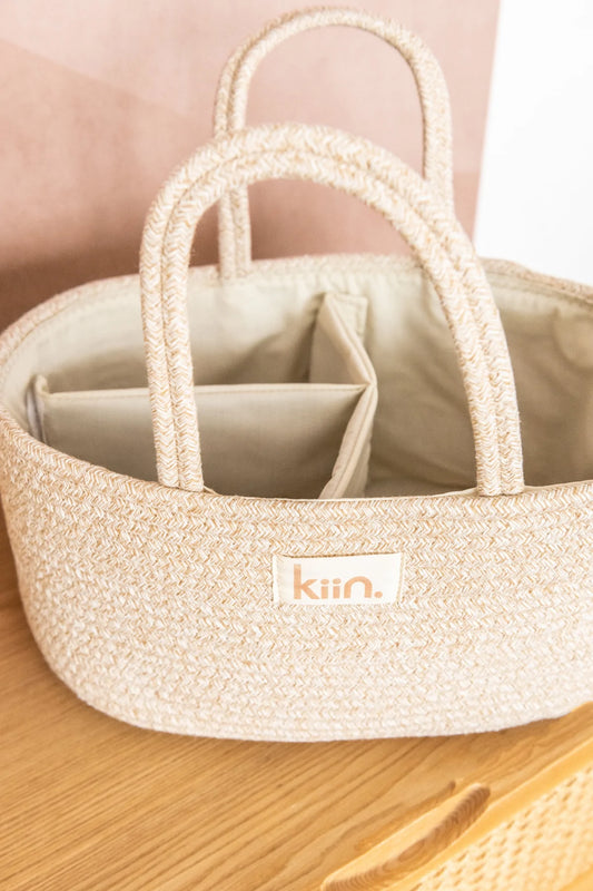 Kiin Baby- Cotton Rope Nappy Caddy Organiser