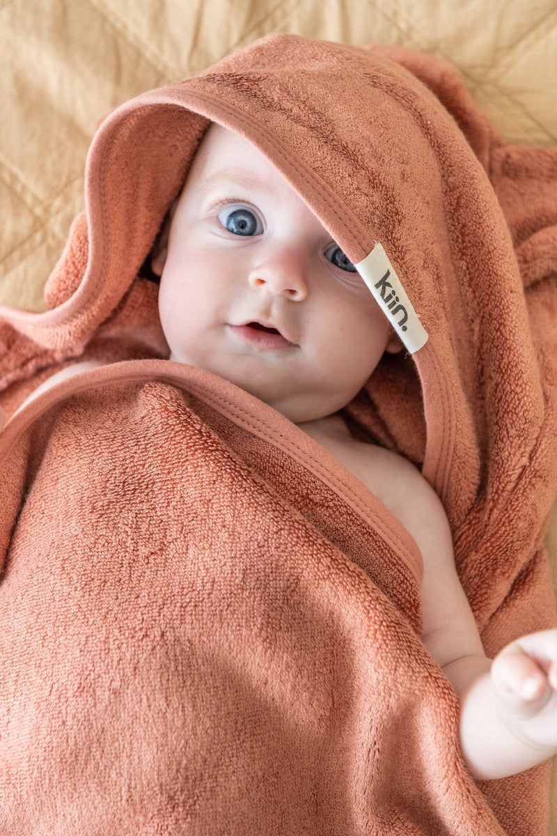 Kiin Baby- Hooded Towel- Blush
