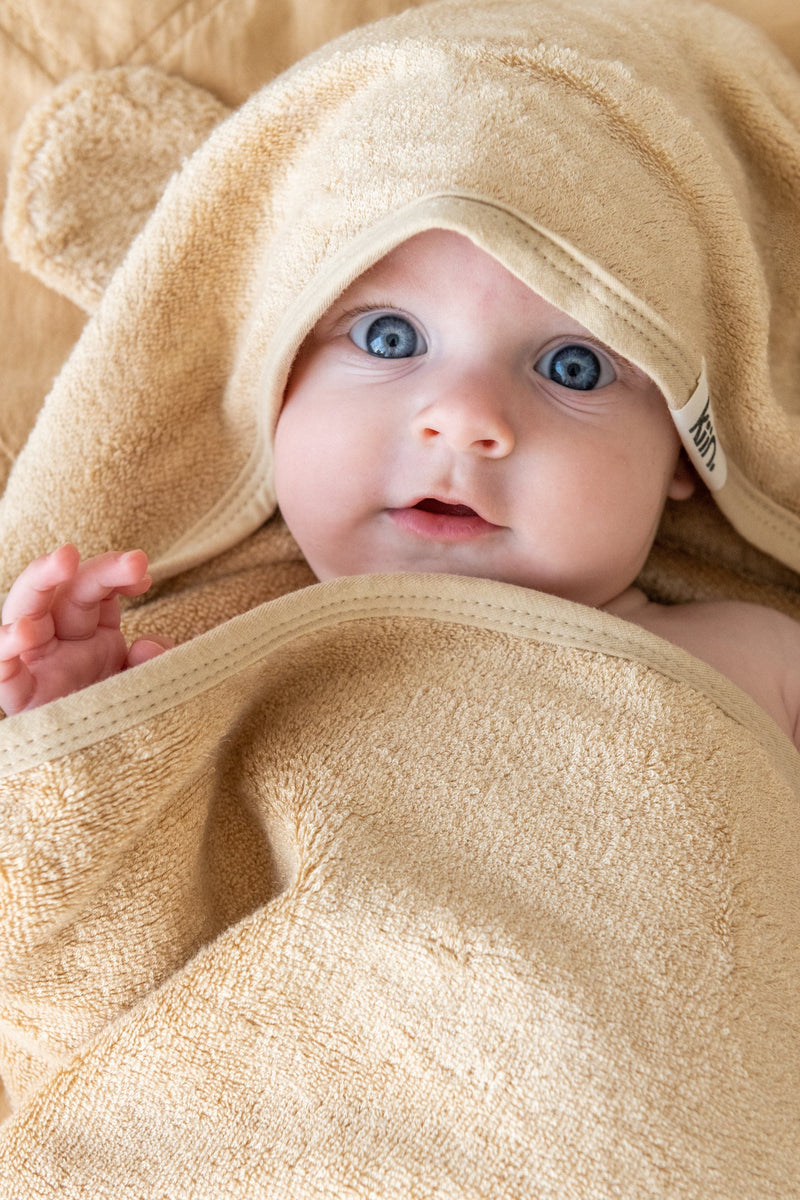 Kiin Baby- Hooded Towel- Oat