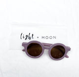 Light and Moon- Retro Sunglasses- Lilac
