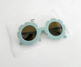 Light and Moon- Flower Sunglasses- Baby Blue