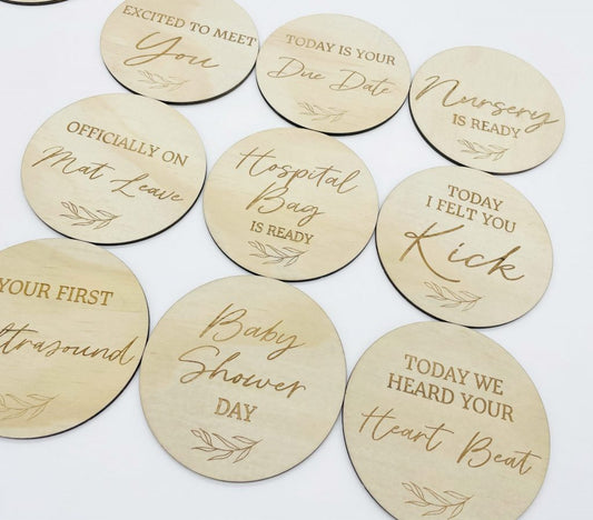 Timber Tinkers- Pregnancy Milestone Plaques
