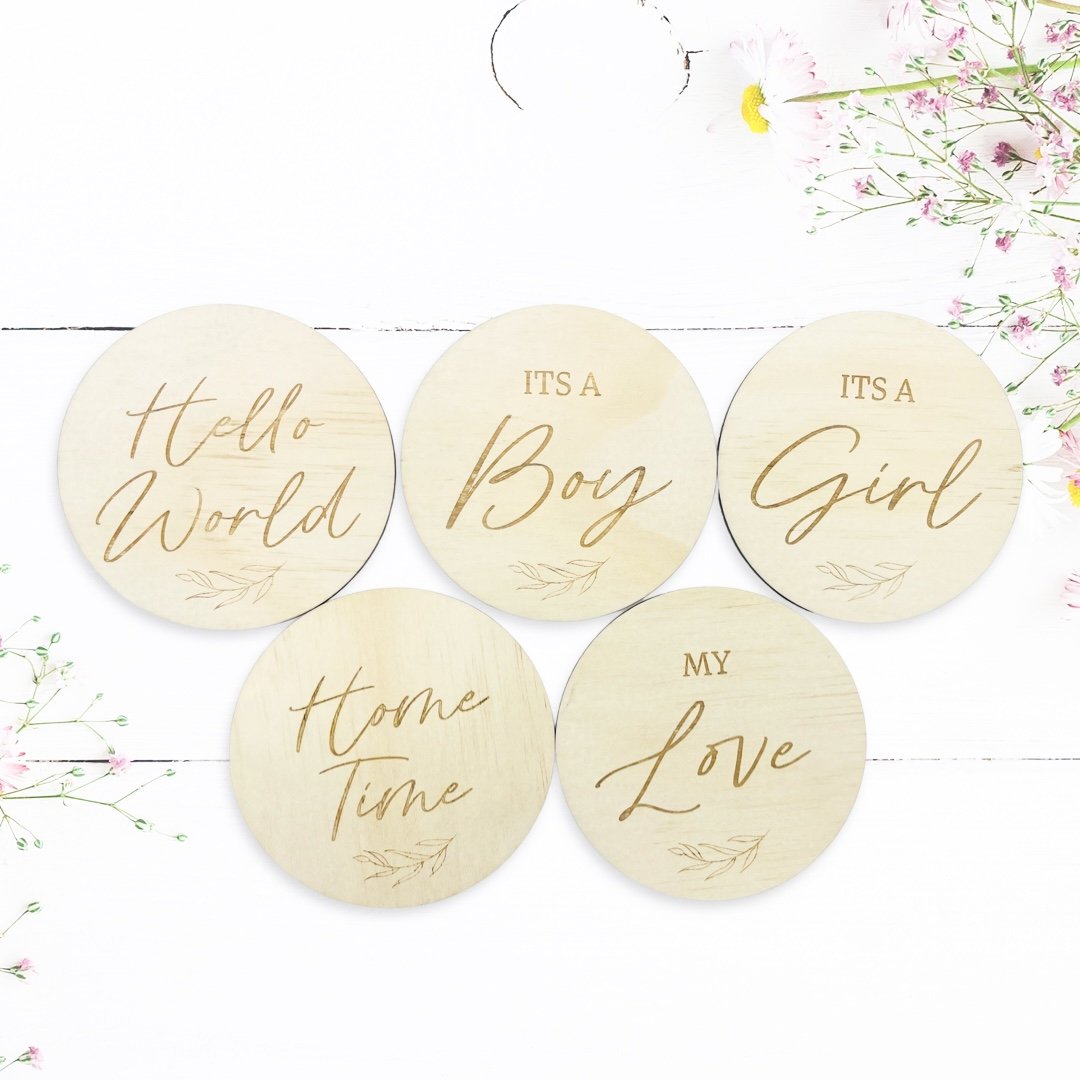 Timber Tinkers- Pregnancy Milestone Plaques