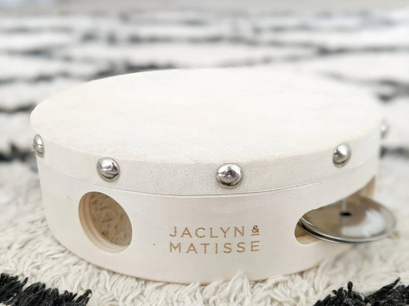Jaclyn & Matisse- Wooden Tambourine Drum