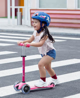 Micro Scooter- Pink Mini Deluxe LED Scooter