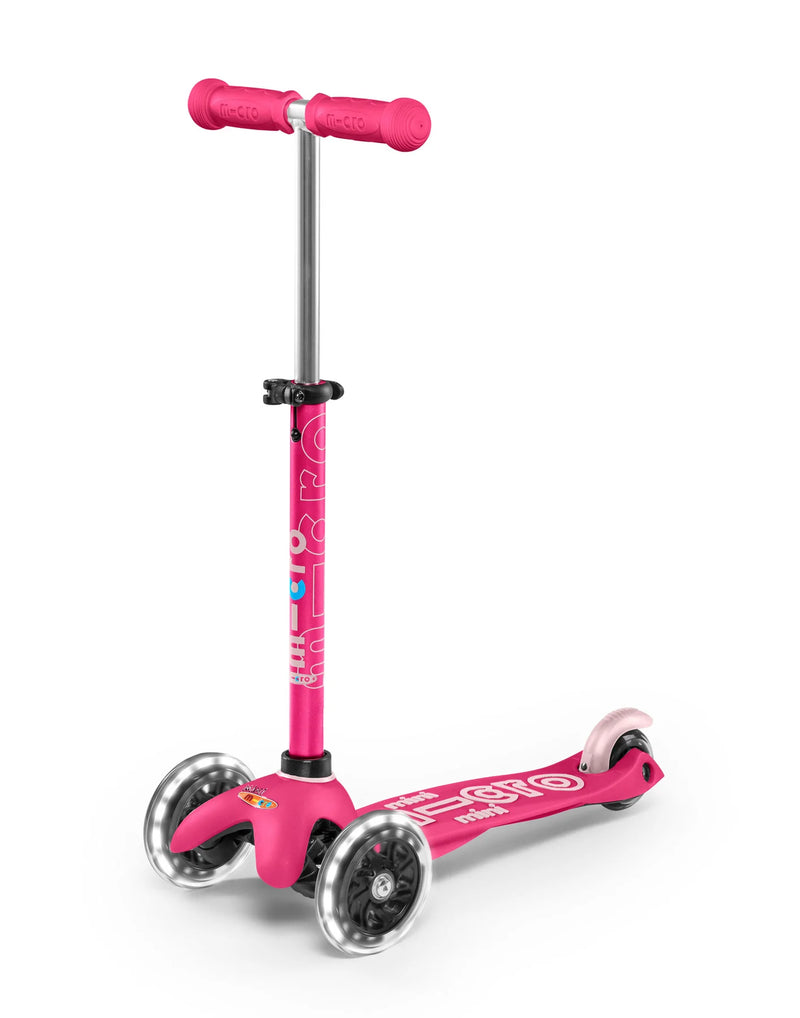 Micro Scooter- Pink Mini Deluxe LED Scooter