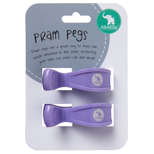 All4Ella- 2 Pack Pegs- Pastel Purple