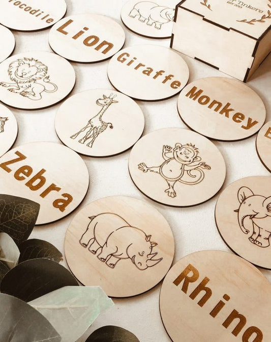 Timber Tinkers-Wooden Match Up Game- Safari