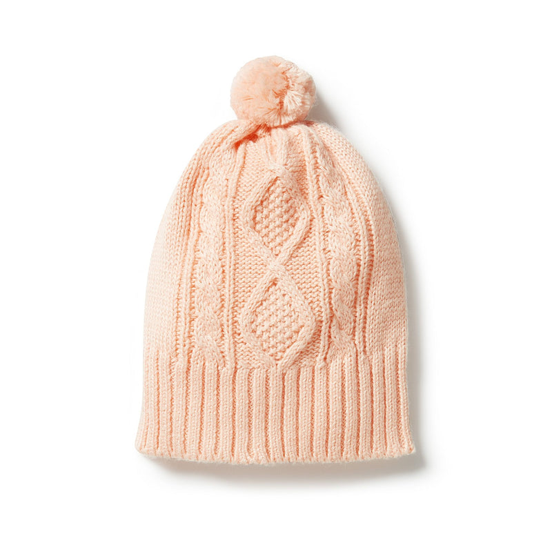Wilson & Frenchy- Cable Knit Hat- Shell